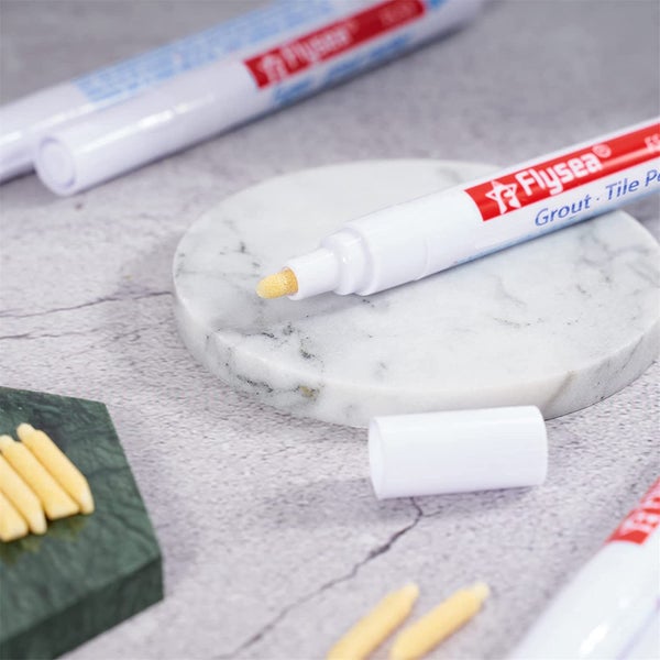 White Grout Marker Pen Tile Grout Restorer Paint Pen Plumbers Marker Carousel 5