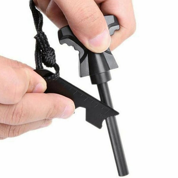 Magnesium Flint Rod Stone Fire Starter Lighter Emergency Survival Tool Carousel 2