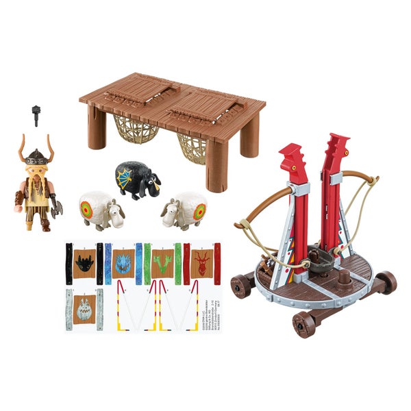 Playmobil Dragon Racing Gobber the Belch with Sheep Sling Carousel 2