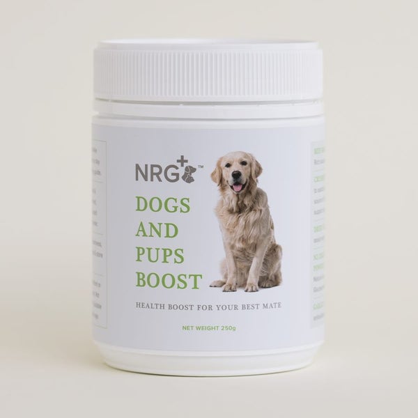 NRG+ DOGS & PUPS BOOST SUPPLEMENT 250gm Carousel 1