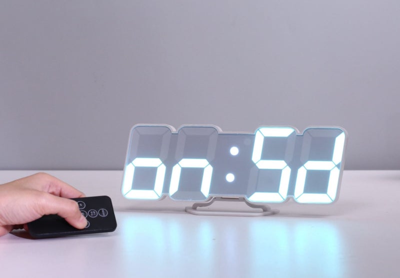 TODO LED Digital Alarm Clock 115 Colour Display USB Power Countdown Timer Rem... Carousel 8
