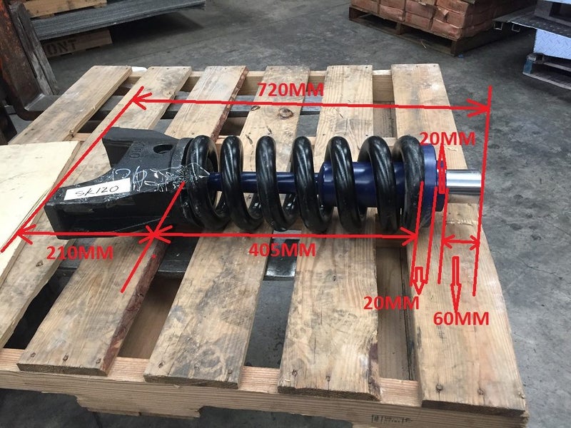 Track Adjuster for Kobelco SK120 SK100 SK135 part no: LP54D00001F1/ LP54D00002F1 Carousel 1