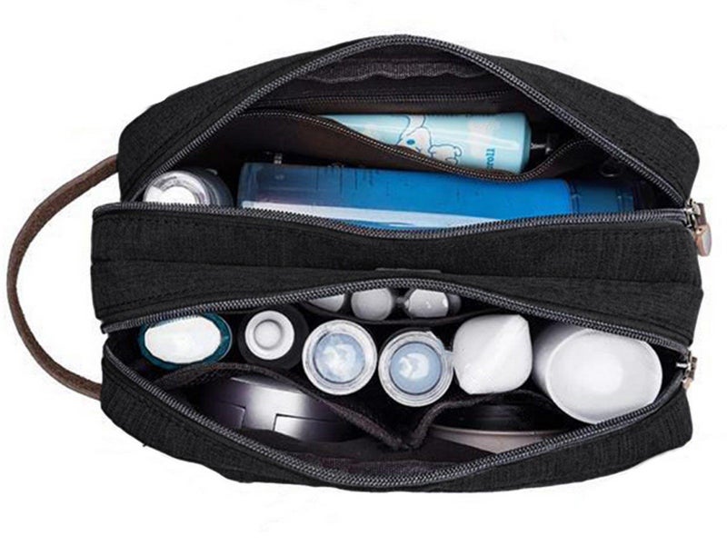 Travel Toiletry Wash Bag Shaving Bag Cosmetic Bags Makeup Bag Black Carousel 2