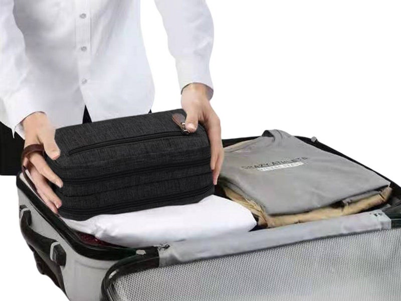 Travel Toiletry Wash Bag Shaving Bag Cosmetic Bags Makeup Bag Black Carousel 4