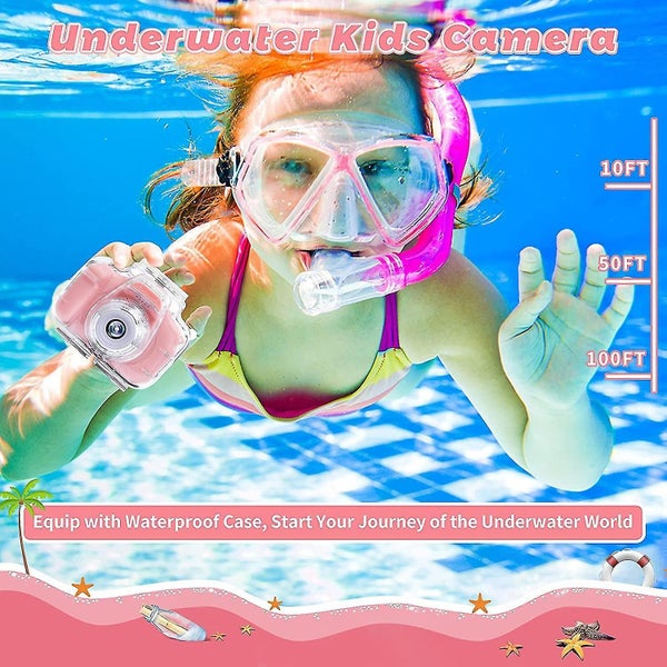 Kids Camera Underwater Waterproof Digital Camera For Kids 2 Inch Ips Screen X200 Carousel 2