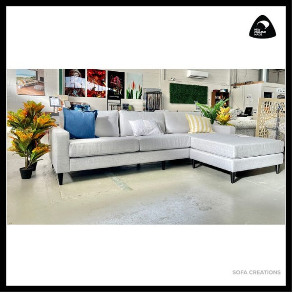 MAGNA 5 SEATER SOFA CHAISE | LOCAL NZ MADE LOUNGE SUITE | $2999 Carousel 2