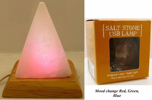Salt Stone - Pyramid (White) Carousel 1