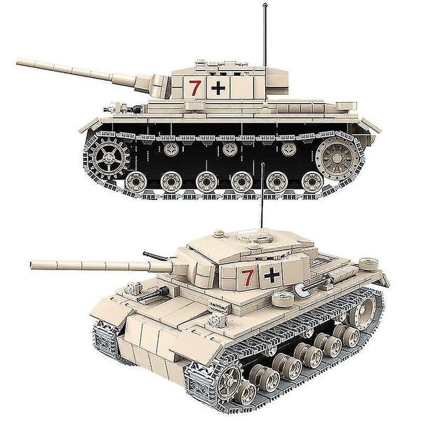 World War 2 German Panzerkampfwagen III Heavy Tank Military WW2 Minifigs Soldier Carousel 2