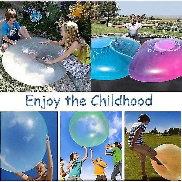 Kids Bubble Ball Toy Giant Inflatable Water Beach Rubber Ball Jelly Balloon Pink Carousel 1
