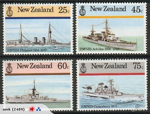 1379/82. NZ - 1985 NZ Navy / Ships Set (4) - UHM Carousel 1