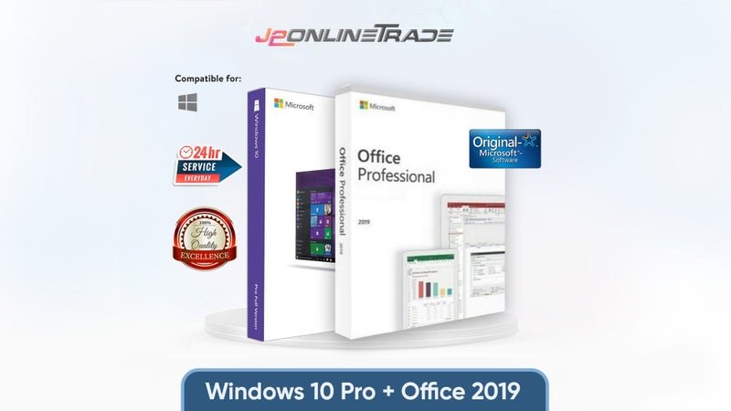 Microsoft Windows 10 Professional + Microsoft Office 2019 Professional PRO PLUS Carousel 1
