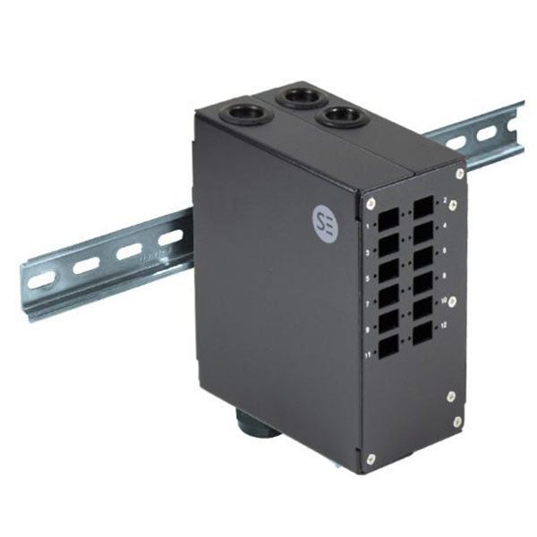 Serveredge Din Rail Mount Enclosure 12 Port Lc Duplex Sc Simplex Carousel 1
