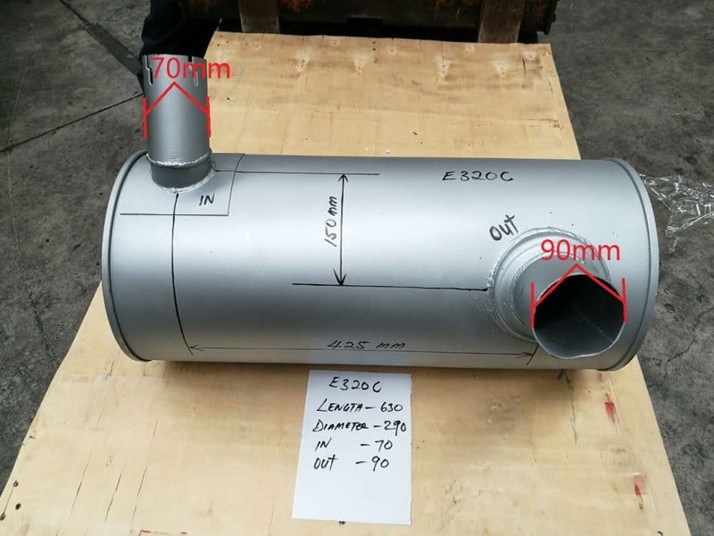 Digger Muffler for CAT 320C part no:2666252 Carousel 2
