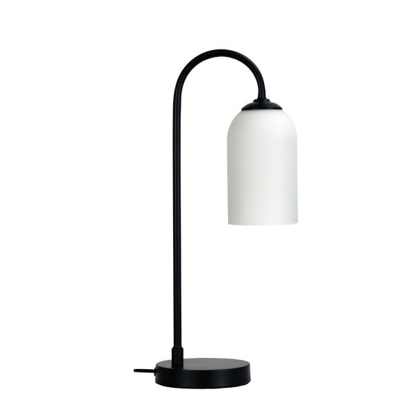 Oriel Arlington Opal Glass Table Lamp Carousel 1