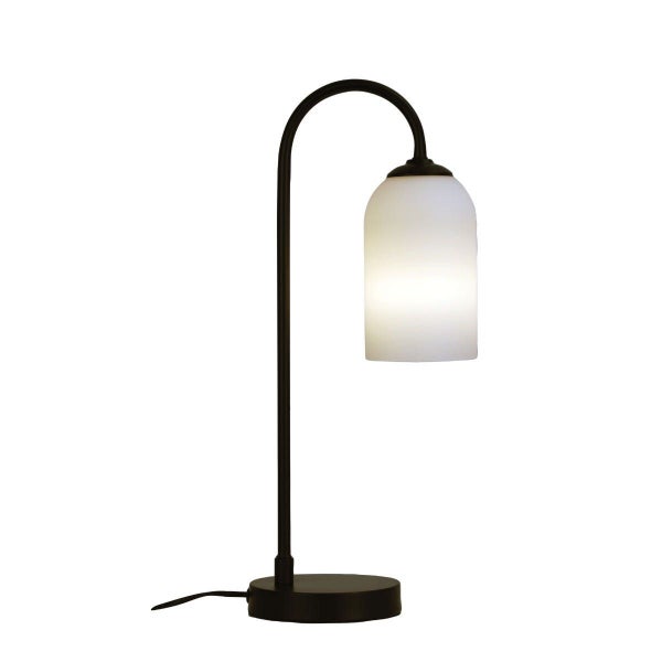 Oriel Arlington Opal Glass Table Lamp Carousel 2