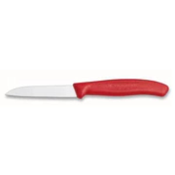 Paring Knife 6.7401 - 8cm Red Handle Victorinox Carousel 1
