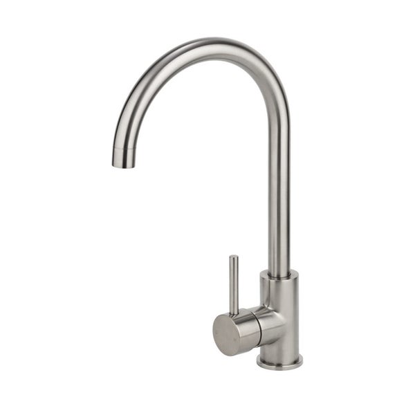 BRUSHED NICKLE GOOSE NECK KITCHEN TAP $190 Carousel 1