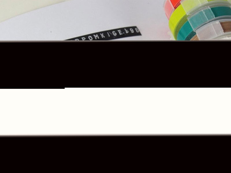 Manual Embossing Label Maker with 2 Rolls Tapes Carousel 2