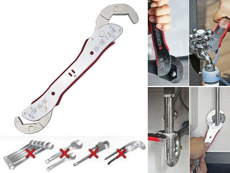 Self Adjustable Wrench Multi Purpose Functional Spanner Universal 9mm-45mm Carousel 1