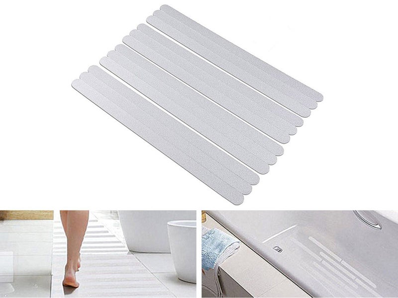 12pcs Anti Slip Bath Grip Tapes Set Bathroom Floor Sticker Shower Strip Pads Carousel 1