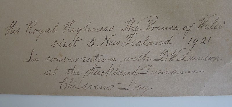 Souvenir of HRH Prince of Wales Visit to NZ April 1920 Photo and Booklet Carousel 9