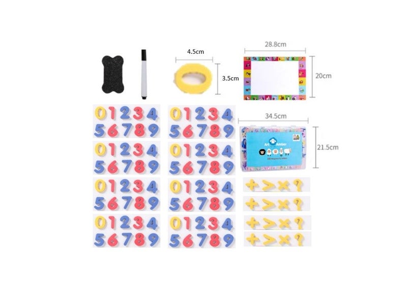 PTN 112pcs Magnetic Numbers Foam Symbol 123 +- Fridge Magnets Carousel 3