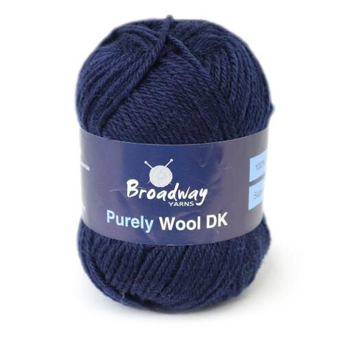 Broadway Yarns Purely Wool 8ply 917 Navy Carousel 1