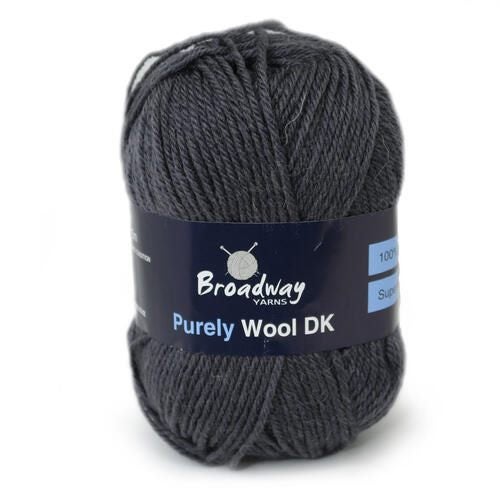 Broadway Yarns Purely Wool 8ply 933 Charcoal Carousel 1