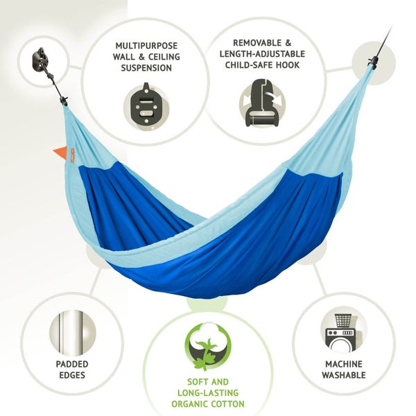 Children's Hammock - Organic Cotton - XL Size Carousel 8