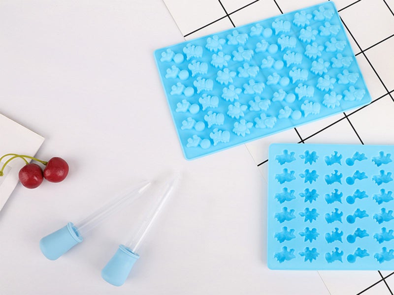 2Pcs Dinosaur Chocolate Mold Ice Tray 48 Cavity Carousel 1