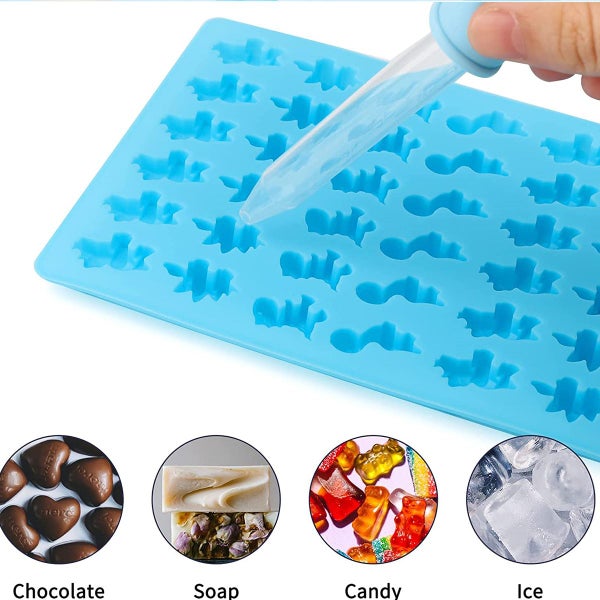 2Pcs Dinosaur Chocolate Mold Ice Tray 48 Cavity62960723019523112