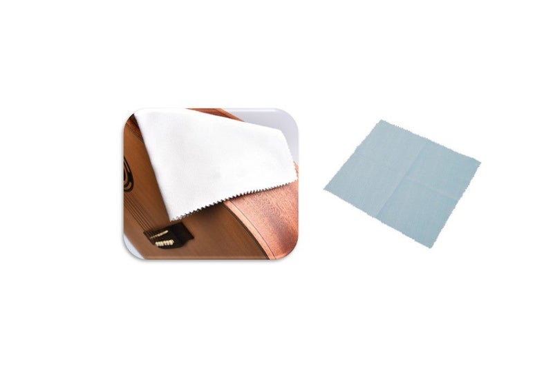 PTN 1pc 15x17cm Musical Polish Cloth Microfiber Cleaning Guitar Violin Piano Carousel 1