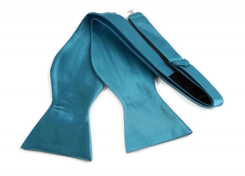 Mens Sky Blue Self Tie Bow Tie Carousel 2