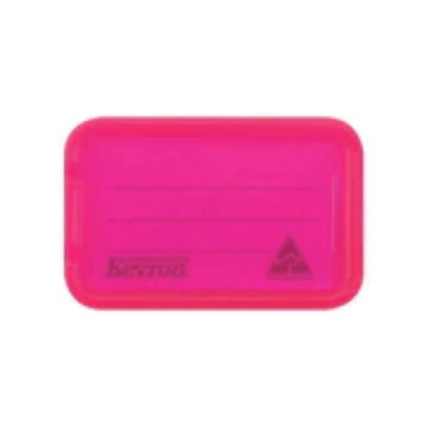 KEY TAG HOLDERS W/LABEL LOOSE HOT PINK Carousel 1