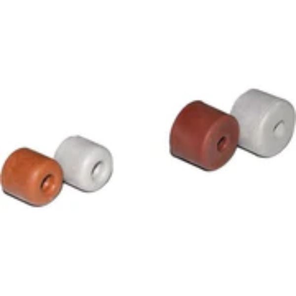 Door Stop - Round Rubber Screw On 30mm Brown 1 of Carousel 1