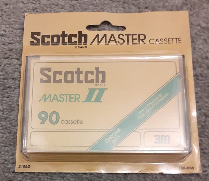 Scotch Master II 90 minute Blank Audio Cassette Tape Carousel 1