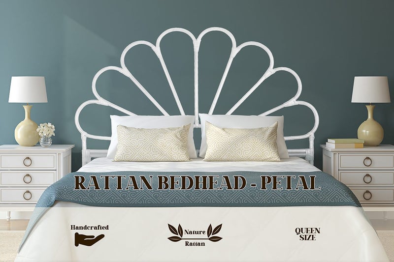 Headboard Queen White Carousel 1