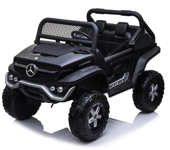 Latest Mercedes Licensed 4 wheel drive 12V Unimog Ride On Toy (Black) Carousel 11
