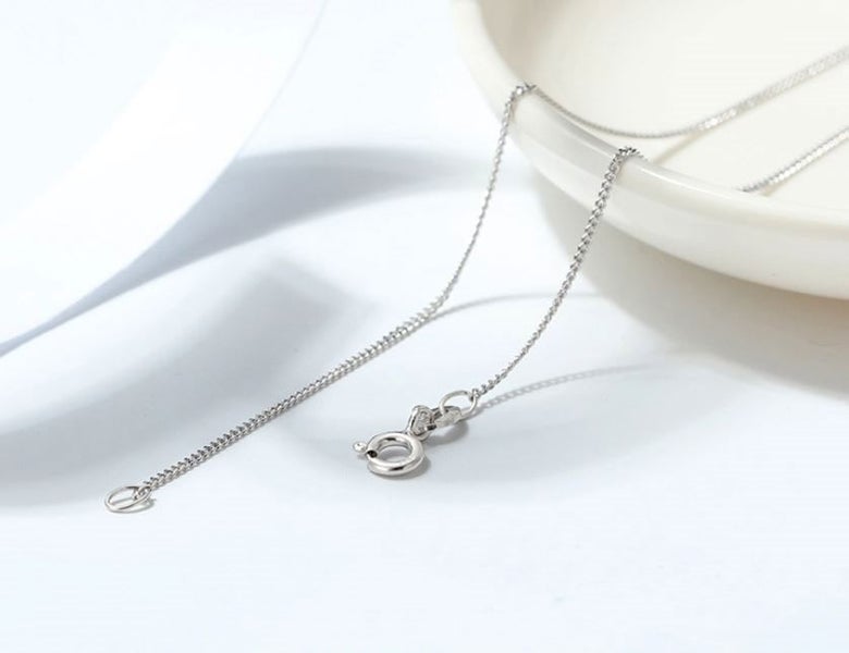 925 Sterling Silver Curb Link Chain with Bolt clasp (Width 1mm) Carousel 2