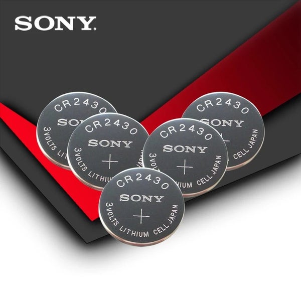 SONY 2pcs 3V CR2430 Watch Clock Button Lithium Battery 243063617772713474111