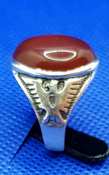 Stg Silver Cornelian Ring Carousel 2