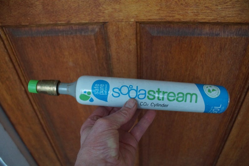Sodastream Gas Cylinder. Or Gas Bottle. For CO2 = Carbon Dioxide. Carousel 1