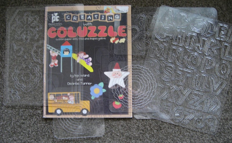 COLUZZLE Creating Plastic Templates Stencils and Instruction Book CRAFT Carousel 1