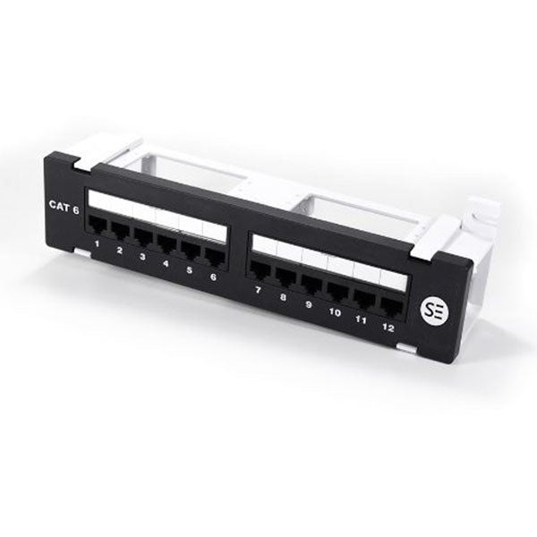 Serveredge 12 Port Cat6 Surface Mount Patch Panel Utp Carousel 1