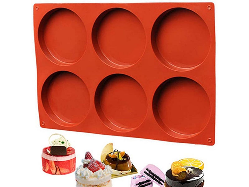 1 X Reusable Non-Stick Baking Mold Cake Mold Round Silicone Mould Carousel 1