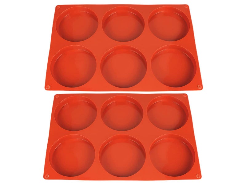 2 X Reusable Non-Stick Baking Mold Cake Mold Round Silicone Mould Carousel 2