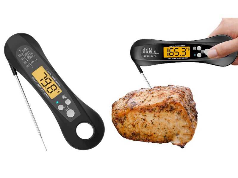 2X Instant Read Digital Meat Thermometer BBQ Cooking Food Thermometer Carousel 1