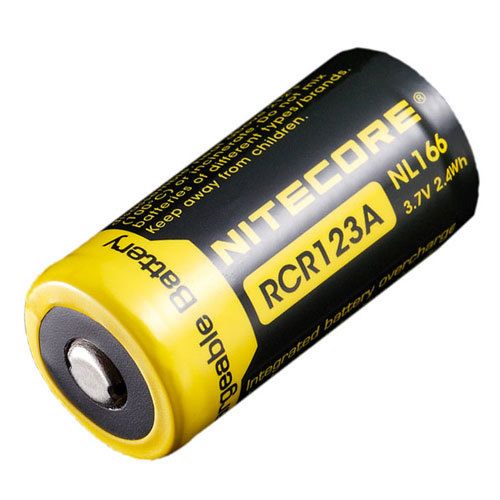 NITECORE LI-ION RECHARGEBALE BATTERY RCR123A (3.7V, 650mAh) Carousel 1