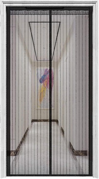 Magnetic Screen Door With 32 Magnets Heavy Duty Mesh Curtain Carousel 1