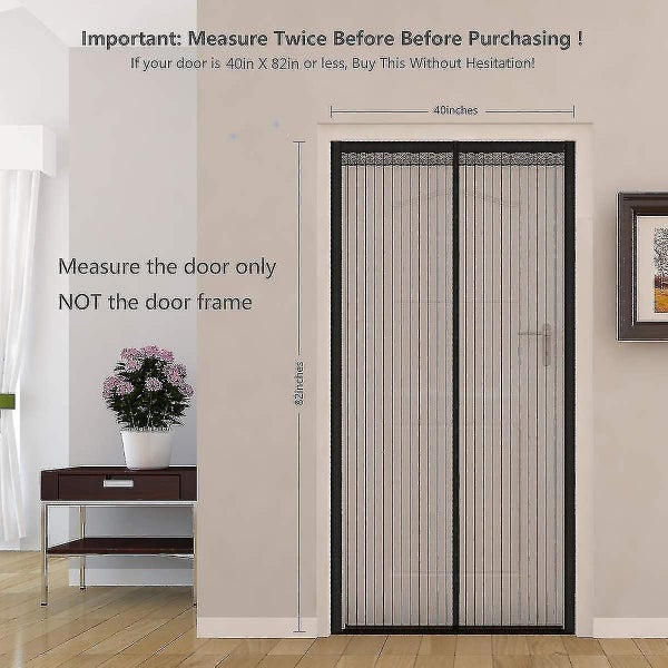 Magnetic Screen Door With 32 Magnets Heavy Duty Mesh Curtain Carousel 3